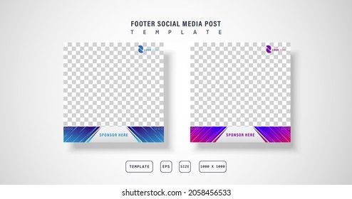 footnote social media post,style 1 background, eps 10 vector