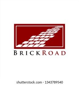 footpath or brick road capital logo design inspiration. logo template. editable vector