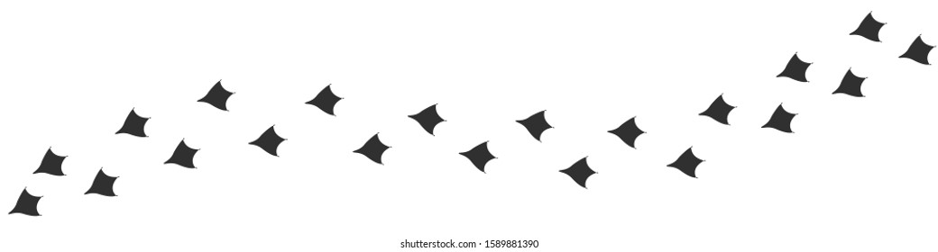 Footpath trail of duck. Hunting concept, Vector