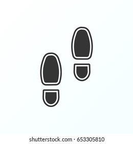 footprin  icon illustration isolated vector sign symbol