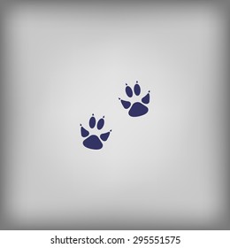 footprint of an animal  icon
