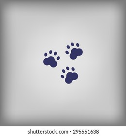 footprint of an animal  icon