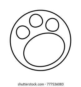 Footprint animal symbol