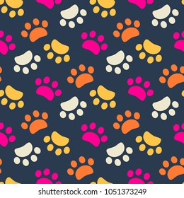 Footprint animals background