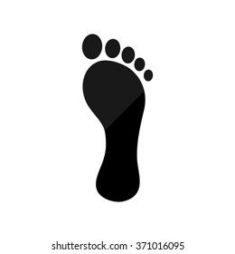 Similar Images, Stock Photos & Vectors of Human footstep icon. Vector ...