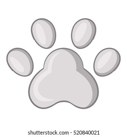 Footprint of cats foot icon. Cartoon illustration of cats foot vector icon for web design