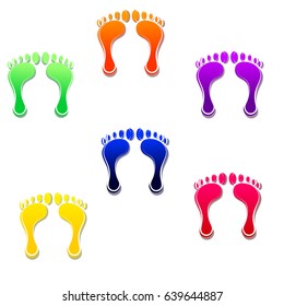 Footprint Designs Stock Vector (Royalty Free) 639644887 | Shutterstock