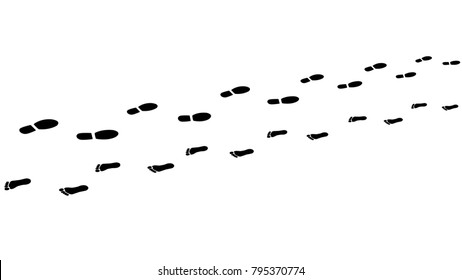 Footprint Foot Shoe Stock Vector (Royalty Free) 795370774 | Shutterstock