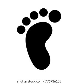  footprint Glyph icon