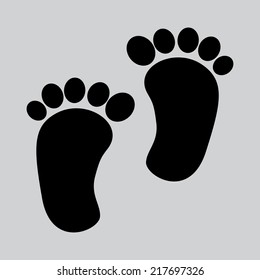 footprint graphic design , vector illustration