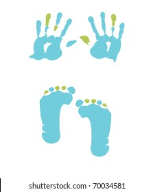 footprint and handprint