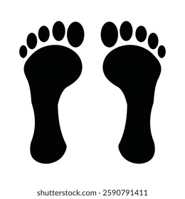 
footprint human  vector design 3