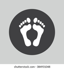 footprint icon.