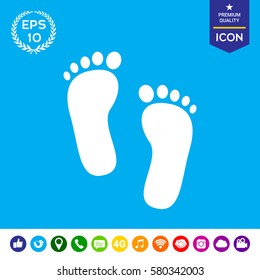 Footprint icon