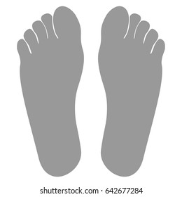 Footprint icon .