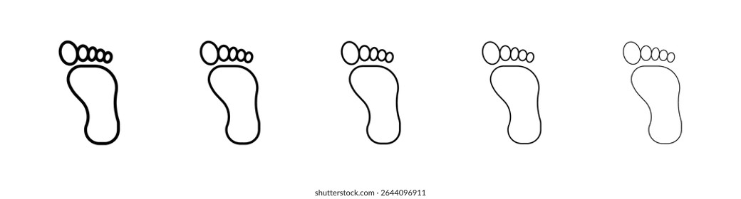 Footprint icon concept. graphic design, logo, Web, UI.