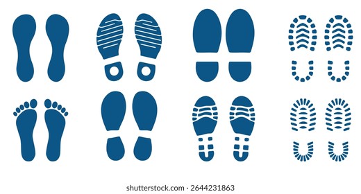 footprint icon. foot tracks icon .  Footprint Vector Illustration Set Silhouette | Shoe, Paw, and Barefoot Print Icons Footprint Vector Illustration Set Silhouette . 