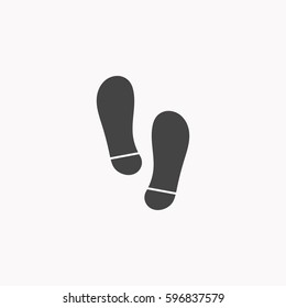 Footprint icon illustration isolated vector sign symbol