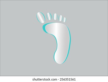footprint icon. Illustration for web 