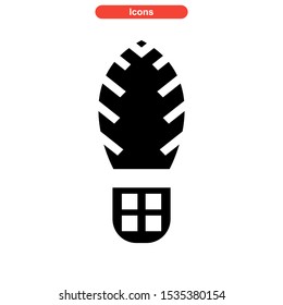 footprint icon isolated sign symbol vector illustration - high quality black style vector icons
