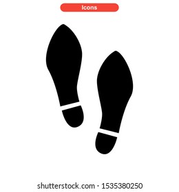 footprint icon isolated sign symbol vector illustration - high quality black style vector icons
