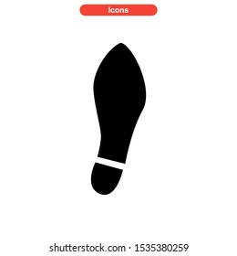 footprint icon isolated sign symbol vector illustration - high quality black style vector icons
