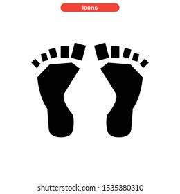 footprint icon isolated sign symbol vector illustration - high quality black style vector icons
