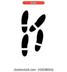 footprint icon isolated sign symbol vector illustration - high quality black style vector icons
