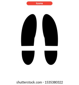 footprint icon isolated sign symbol vector illustration - high quality black style vector icons

