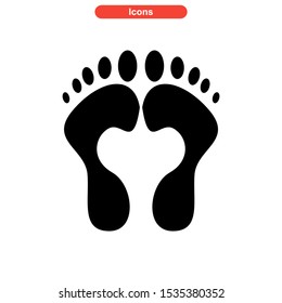 footprint icon isolated sign symbol vector illustration - high quality black style vector icons
