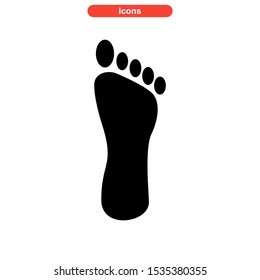 footprint icon isolated sign symbol vector illustration - high quality black style vector icons
