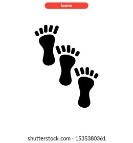 footprint icon isolated sign symbol vector illustration - high quality black style vector icons
