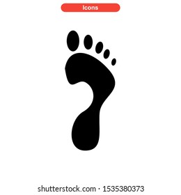 footprint icon isolated sign symbol vector illustration - high quality black style vector icons
