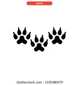 footprint icon isolated sign symbol vector illustration - high quality black style vector icons
