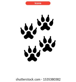 footprint icon isolated sign symbol vector illustration - high quality black style vector icons
