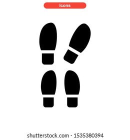 footprint icon isolated sign symbol vector illustration - high quality black style vector icons
