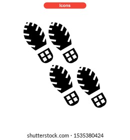 footprint icon isolated sign symbol vector illustration - high quality black style vector icons
