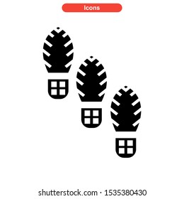 footprint icon isolated sign symbol vector illustration - high quality black style vector icons
