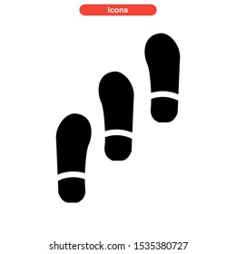 footprint icon isolated sign symbol vector illustration - high quality black style vector icons
