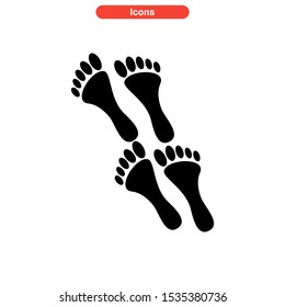 footprint icon isolated sign symbol vector illustration - high quality black style vector icons
