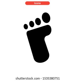 footprint icon isolated sign symbol vector illustration - high quality black style vector icons
