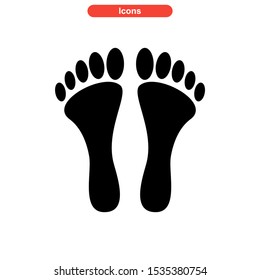 footprint icon isolated sign symbol vector illustration - high quality black style vector icons
