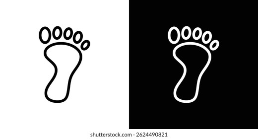 Footprint icon. Logotype vector set
