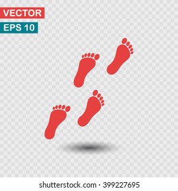 footprint icon. One of set web icons