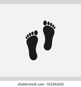 footprint icon. One of set web icons
