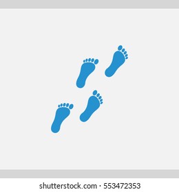 footprint icon. One of set web icons