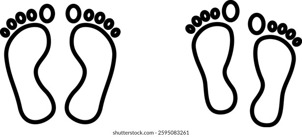 "Footprint Icon Representing Movement, Tracking, and Environmental Impact"