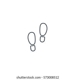 footprint icon. sign design