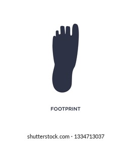 footprint icon. Simple element illustration from history concept. footprint editable symbol design on white background. Can be use for web and mobile.