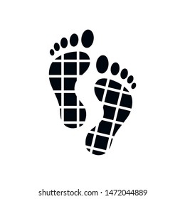 footprint icon symbol design vector